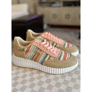 La Strada women's platform fashion sneakers multicolor zigzag EU Sz 40 US Sz 9.5